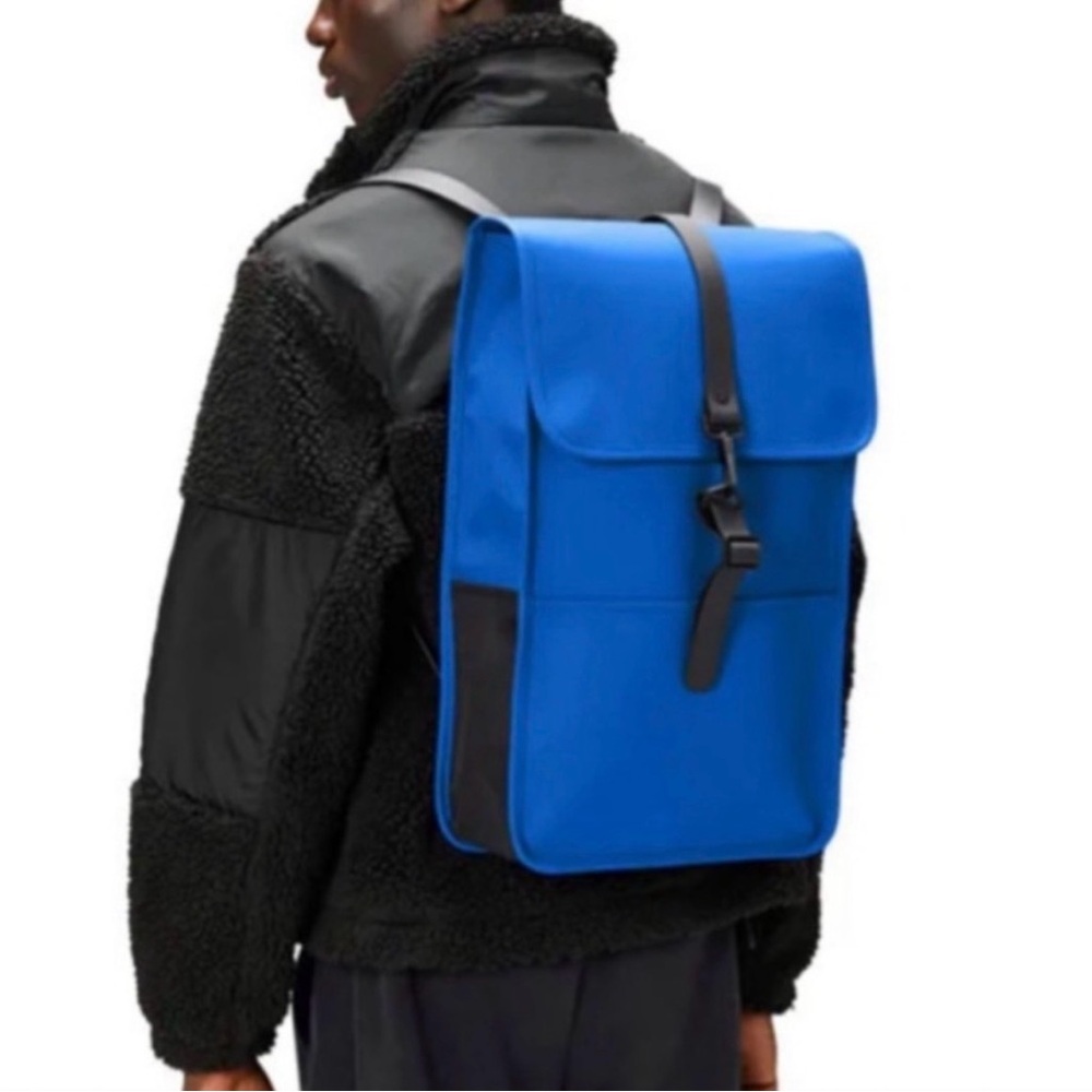 NWT Rains Unisex Backpack w3 in Ocean Blue